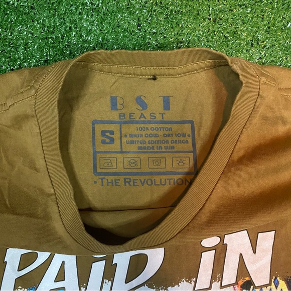 Paid in Full Movie Tee Brown Tan Small 90s Film Gangster Crime Drama - Picture 4 of 4